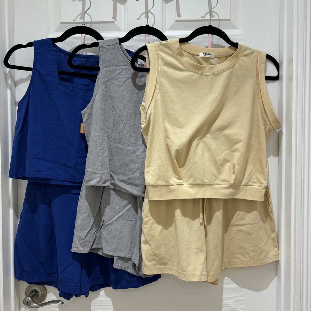 Lot of 3 shorts & top SETS from Amazon